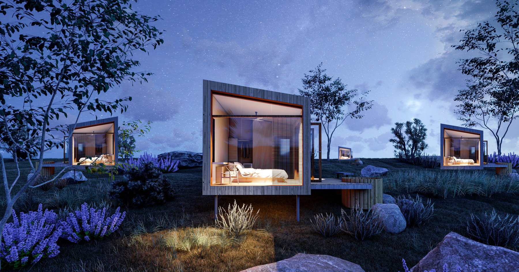 Kokoro Springs — hospitality architecture, Lake County, California